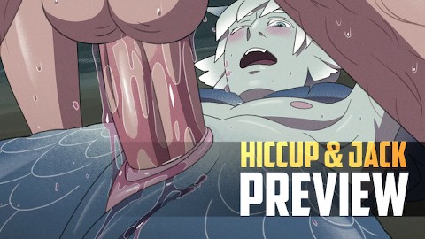 Fucking your extremely vocal mermaid boyfriend | Hiccup & Jack Frost ANIMATION (preview)