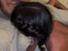 The cuckold's wife spent a bachelorette party with the company of two cocky guys after the party - 2