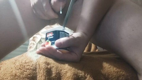 VID_182 Masturbare mancat sperma cu iaurt (3min)