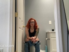 I'm gonna take a piss and you can't stop me - full video on Veggiebabyy Manyvids