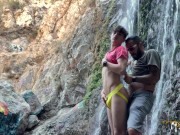 Preview 5 of Twink Fucked Public Waterfall Cumshot! Jay Magnus Juven LetThemWatch