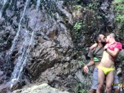Preview 6 of Twink Fucked Public Waterfall Cumshot! Jay Magnus Juven LetThemWatch