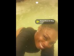 StrawberryKeisha in Hot Tub