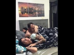 We invade my stepfather's room and I make him fuck me with a spoon