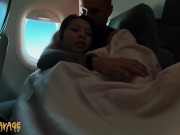 Preview 6 of PUBLIC fingering asian on an airplane MILE HIGH CLUB