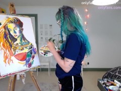 hot aussie milf paints GoAskAlex