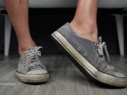 Preview 6 of Barefoot: Sneaker Seduction with Worn-out Converse!