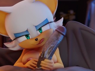 Rouge the Bat Quer ENGOLIR Seu THICK CUM | Merengue Z