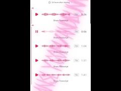 vtuber sends you audios of her fucking herself on snapchat