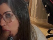Preview 3 of Suck my cock a girl with glasses