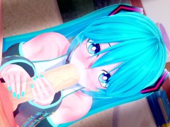 HATSUNE MIKU GIVES THE BEST BLOWJOBS 😍 PROJECT SEKAI HENTAI