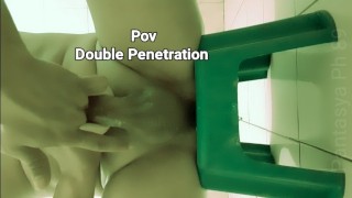 (POV) DOUBLE PENETRATION IN PUSSY, wasak ang pepe ni mam, kinantot at fini finger sabay,sarap mo