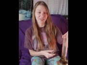 Preview 1 of Sexy Petite Stoner Babe Talks and Teases