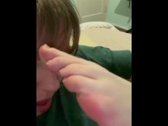 Toenails on face
