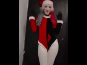 Preview 5 of Would you like to see more of this christmas Harley Quinn? Sub and DM me 😋♥️