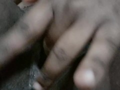 Horny slut fingers her creamy pussy and gets multiple orgasms