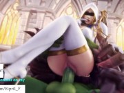 Preview 6 of D. Va and Angel Amazing Hard Fuck - Overwatch Hentai Compilation 60 FPS 4K Ultra HD