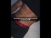 Preview 5 of Cheating girl fucks guy on first tinder date and snaps bf on Snapchat