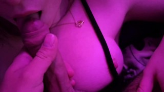 She Sucks My Cock Romantically I Touch Her Tits She Loves It
