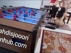 زن با.بام بهم فوتبال دستی شرطی سر کوس باخت منم بدجوری کردمش ( پر از مکالمه فارسی سکسی) ایرانی 6/16