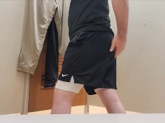 Admiring my fat manly ass while doing holiday shopping is such a joy