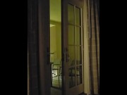 Preview 2 of Caught fucking on our first floor balcony in public on vacation