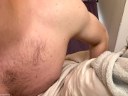 Preview 2 of Hot Guy Moaning While Pillow Humping - Cum Handsfree 4K