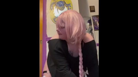 Astolfo sluts himself off to wall mounded dildo