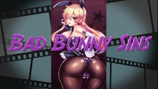 Bad Bunny Sins Schoolgirl Rough Blowjob in Panties Audition