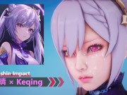 Preview 2 of Genshin Impact - Keqing × Black Tights - Lite Version