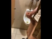 Preview 3 of Risky public urinal jerk