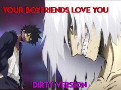 Shigaraki x Dabi x Listener - Your Boyfriends Cum in You (Threesome