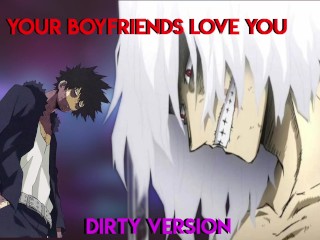 Shigaraki x Dabi x Listener - your Boyfriends Cum in you (Threesome