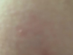 Close Up 12 Inch Cock Anal Dildo Covered in Cum Lube Transgender Crossdress