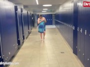 Preview 2 of MyDirtyHobby - Intense blowjob in the locker room