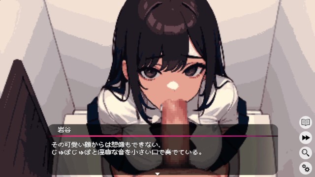 【僕と彼女の痴〇生活 実況(体験版)】電車で爆乳j〇のおっぱい揉んだりスカートめくって手マンしたり・・・(ドットアニメーション同人エロゲー Hentai Game)