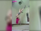 Checkered EGirl Pole Dance Strip Tease