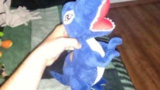 Niebieski dinosaur t-rex (30cm)