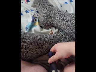 Panty Bulge Cumming with Vibrator