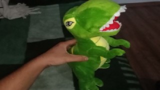 Green dinosaur t-rex (30cm)