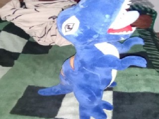 Голубой динозавр тираннозавр (60см)