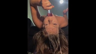 SLOPPIEST THROAT FUCK EVER, sub to my OF for more 😍