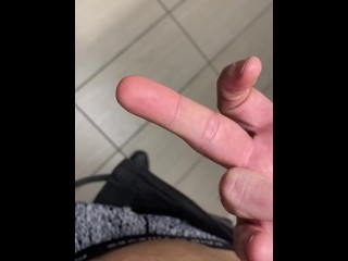 Taking a Loud Piss at a Public Walmart Desperate Moaning Felt Fucking Good