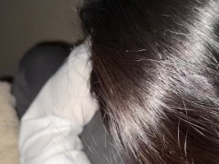 【個人撮影】寝る前に彼のちんぽを激しくフェラしました💕口の中にたくさん射精してくれたので全て飲み干しました🍼 - Screenshot 15 of 16 - Homemade
