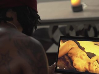Screen Capture of Video Titled: I love it…I love it…I love it when he eat it