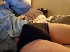 BWC + Comfy Bed + Big Cum + Denim Shirt
