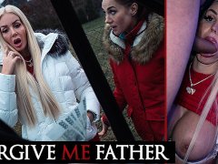 Forgive Me Father - Sinning Blonde busty amateur bimbo with big ass in sexual hardcore reality show