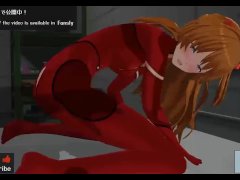 無修正アニメ　アスカの脚こき、オナホこきASMRオナサポ - Screenshot 14 of 16 - Asmr