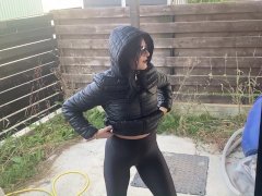 Cum on puffy jackets compilation