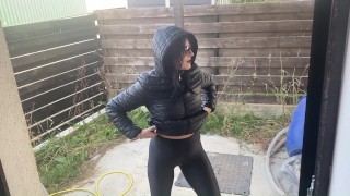 Cum on puffy jackets compilation